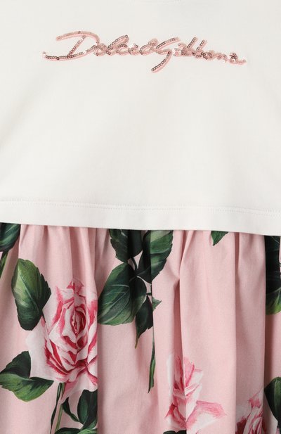 Хлопковое платье DOLCE & GABBANA, арт. L5JD9R/G700S/2-6, фото 3