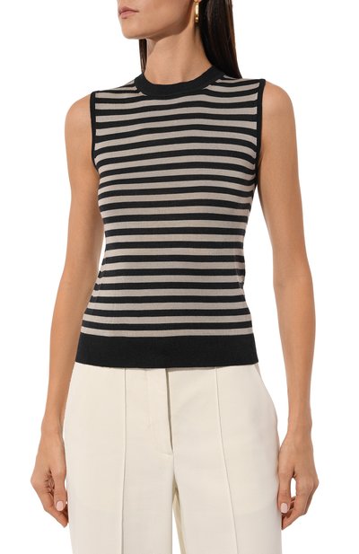 Топ из шерсти и шелка LORENA ANTONIAZZI, арт. A24112TM02C/2862, фото 3