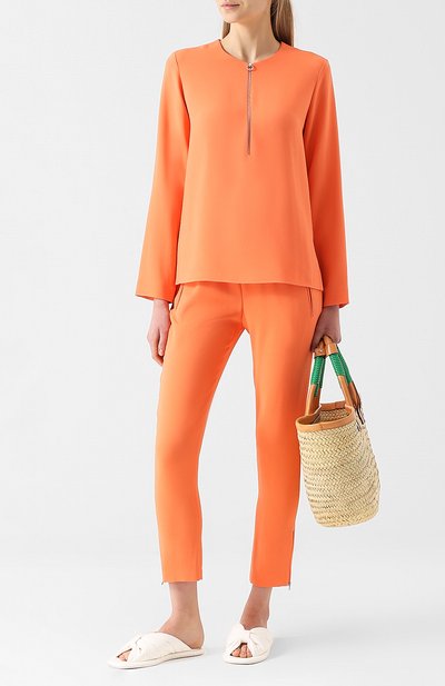 Брюки STELLA MCCARTNEY кораллового цвета по цене 66600 руб., арт. 358300/SCA06, фото 2 Брюки STELLA MCCARTNEY, арт. 358300/SCA06, фото 2