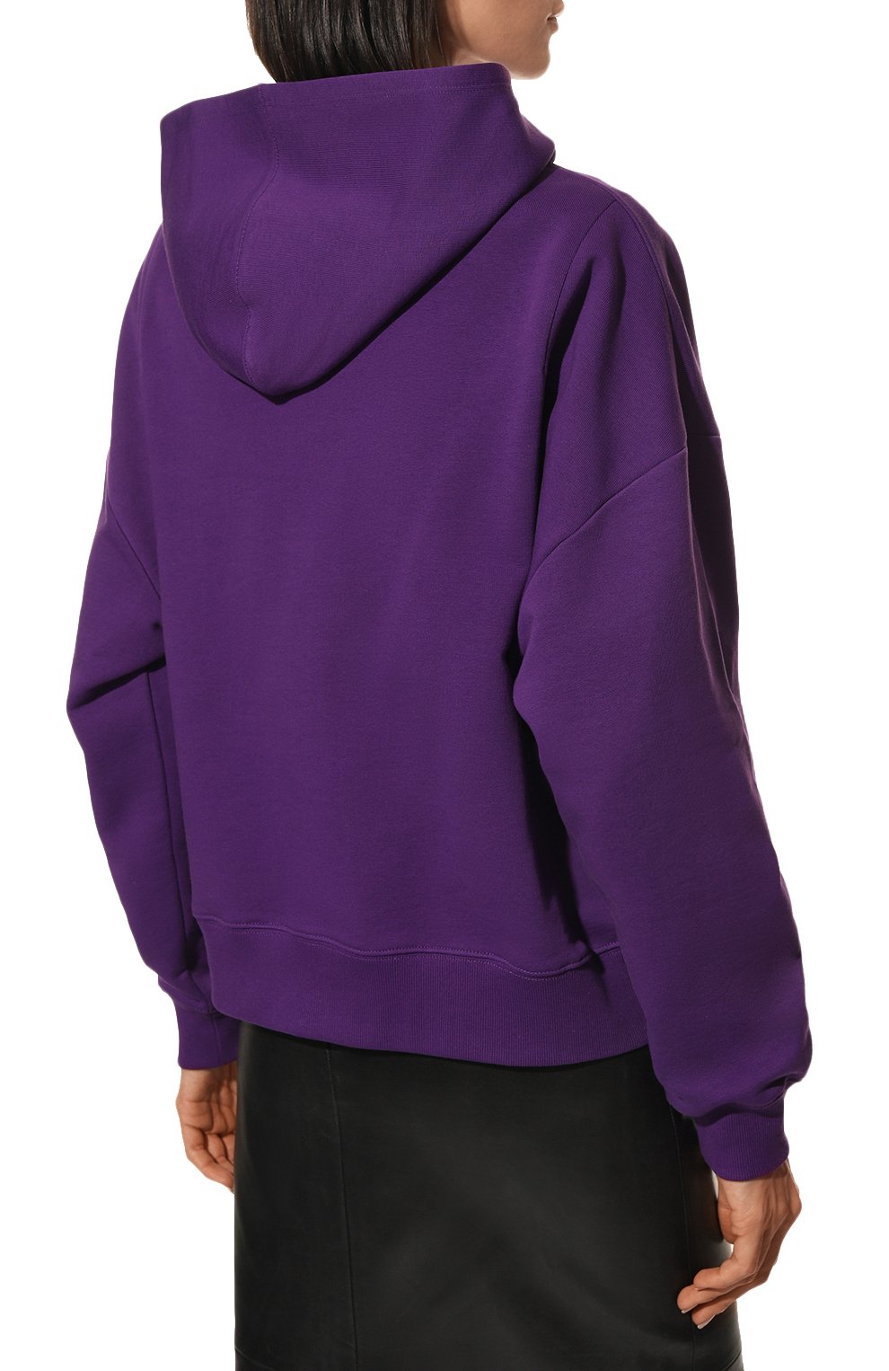 Хлопковое худи DRIES VAN NOTEN фиолетового цвета по цене 37400 руб., арт. 222-011142-5611, фото 4 Хлопковое худи DRIES VAN NOTEN, арт. 222-011142-5611, фото 4