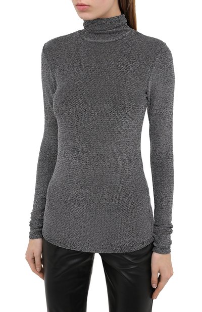 Водолазка ISABEL MARANT серебряного цвета по цене 26800 руб., арт. TS0768-20A034I/W0YELA, фото 3 Водолазка ISABEL MARANT, арт. TS0768-20A034I/W0YELA, фото 3