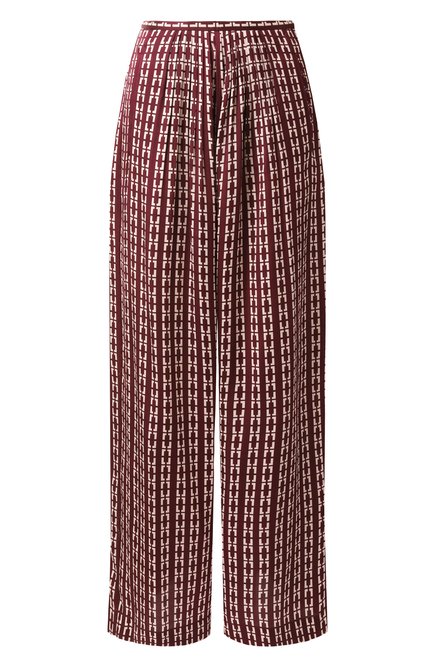 Женские брюки из вискозы FORTE_FORTE бордового цвета по цене 0 руб., арт. 13628_MY PANTS | Фото 1