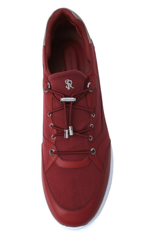 Комбинированные кроссовки Stefano Ricci UV689G6671/TSWY Бордовый  UV689G6671/TSWY Фото 5