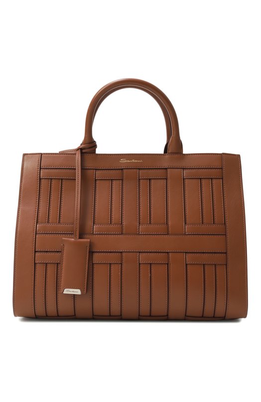 Сумка-тоут Santoni DIBBA2462CG-HTR4T50 Коричневый DIBBA2462CG-HTR4T50