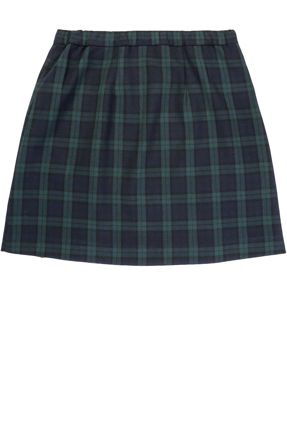 Шерстяная мини-юбка в клетку с бахромой и булавкой CAF, арт. 54-SP/6A-8A, фото 2