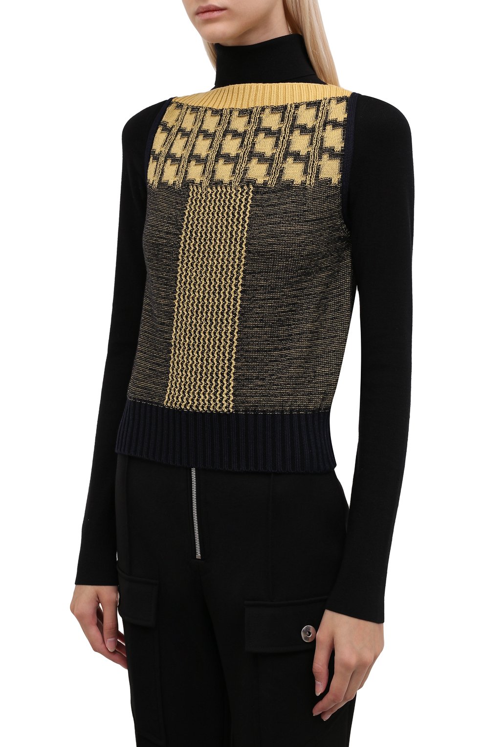 Жилет из шерсти и хлопка VICTORIA BECKHAM, арт. 1521KTP002923A, фото 3