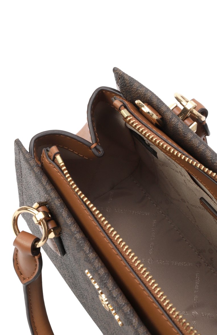 Женская сумка marilyn MICHAEL MICHAEL KORS коричневого цвета, арт. 32F2G6AC1B | Фото 5 (Материал: Экокожа; Ремень/цепочка: На ремешке; Размер: small)