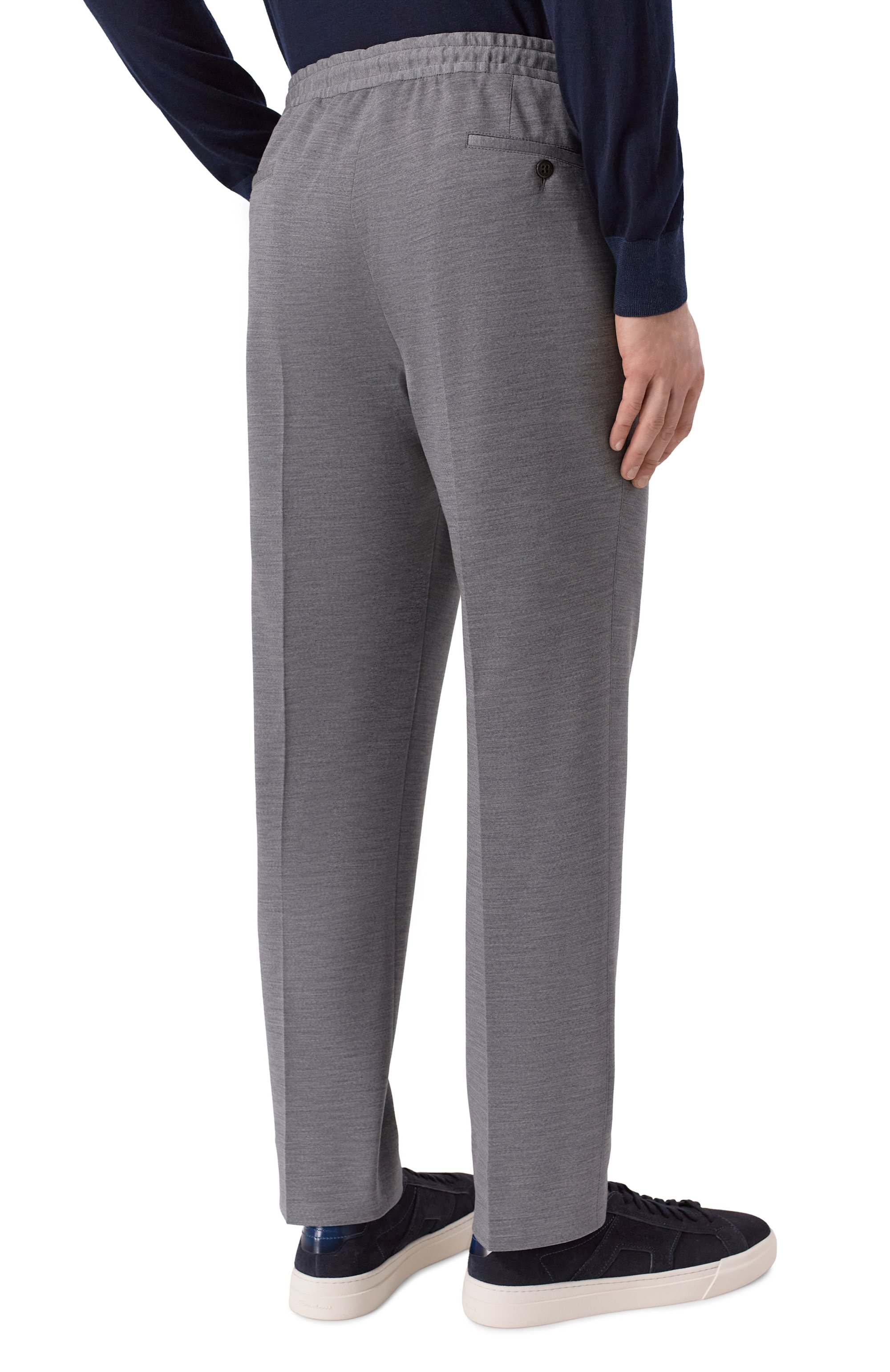 Брюки из шерсти и хлопка CORNELIANI, арт. 274L19/2718800, фото 4