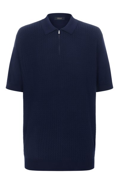 Мужская поло из шелка и хлопка ZILLI, арт. KZP002M0145VZWE00