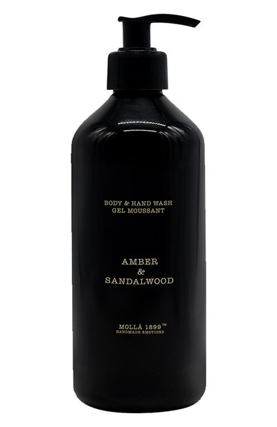 Женского нежное жидкое мыло для рук и тела amber &amp; sandalwood (500ml) CERERIA MOLLA 1899, арт. 8424405007877