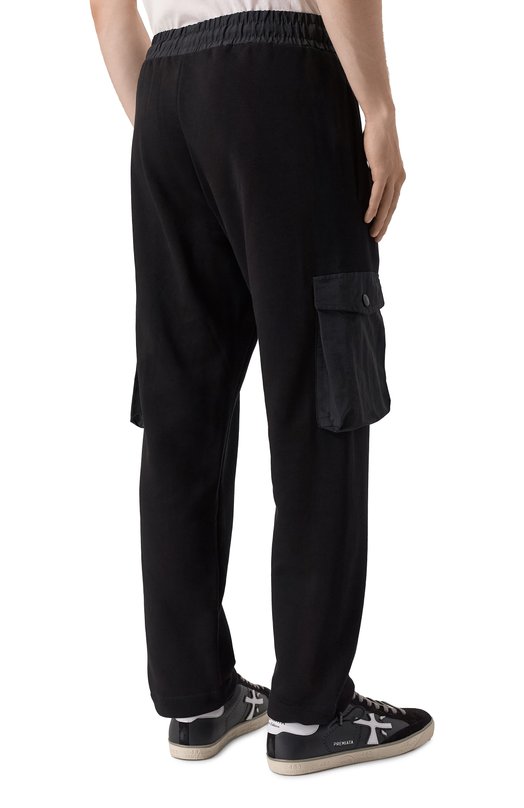 Хлопковые брюки-карго HINNOMINATE HMABM01399 Чёрный  HMABM01399 Фото 4