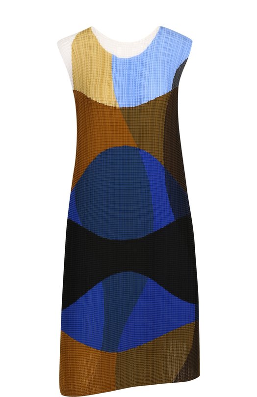

Плиссированное платье-миди без рукавов Issey Miyake, Разноцветный