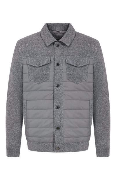 Мужская куртка из хлопка и шерсти CAPOBIANCO, арт. 19M183.FSNY.