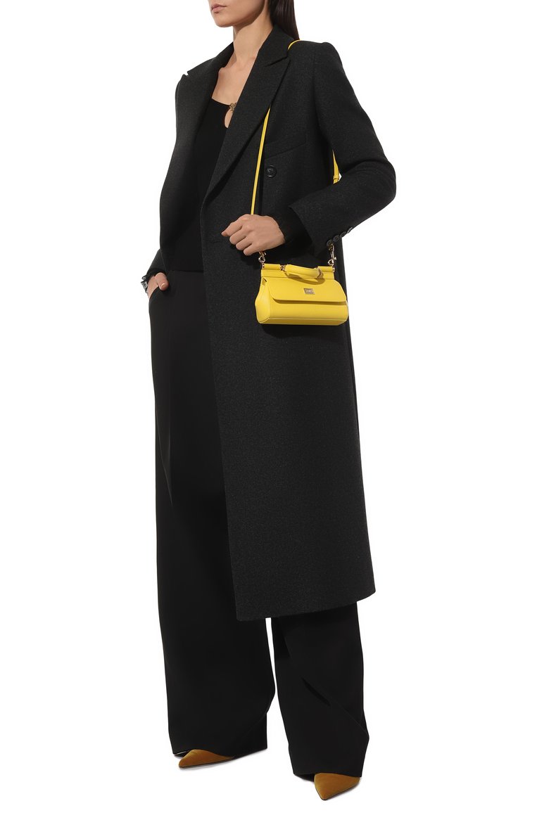 Женская сумка sicily small DOLCE & GABBANA желтого цвета, арт. BB9116_BE9116/A1001_1 | Фото 7 (Размер: small; Ремень/цепочка: На ремешке; Материал: Натуральная кожа)