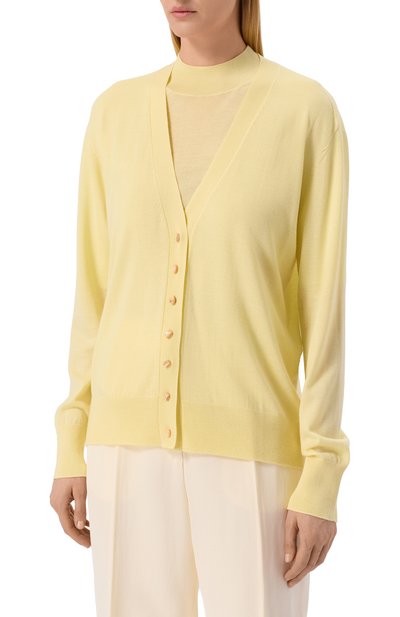 Кардиган из кашемира и шерсти JIL SANDER, арт. J01HP0001/J14501, фото 3
