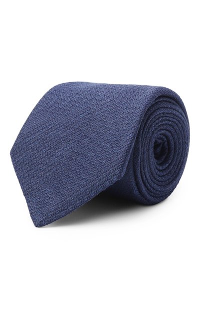 Мужской галстук из шелка и льна CANALI, арт. 18/HJ04540