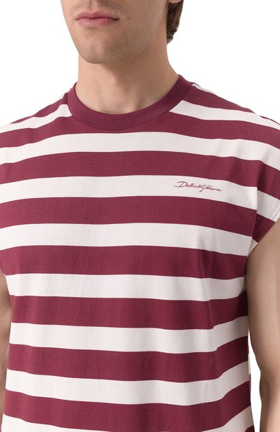 Хлопковая майка DOLCE & GABBANA, арт. G8SJ9T/II7HH, фото 5