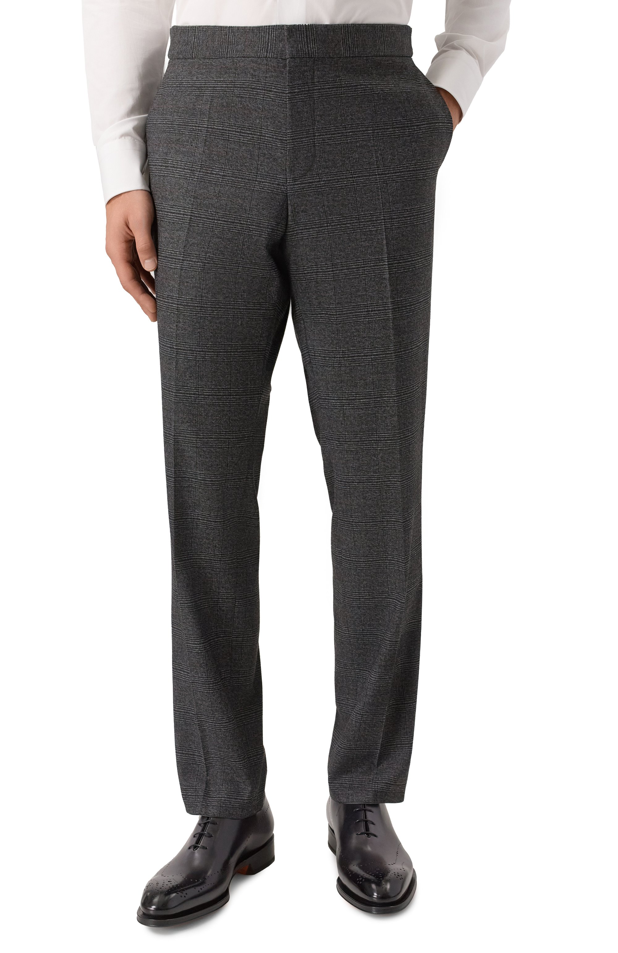 Костюм-тройка HUGO серого цвета по цене 87100 руб., арт. 50528361, фото 6 Костюм-тройка HUGO, арт. 50528361, фото 6