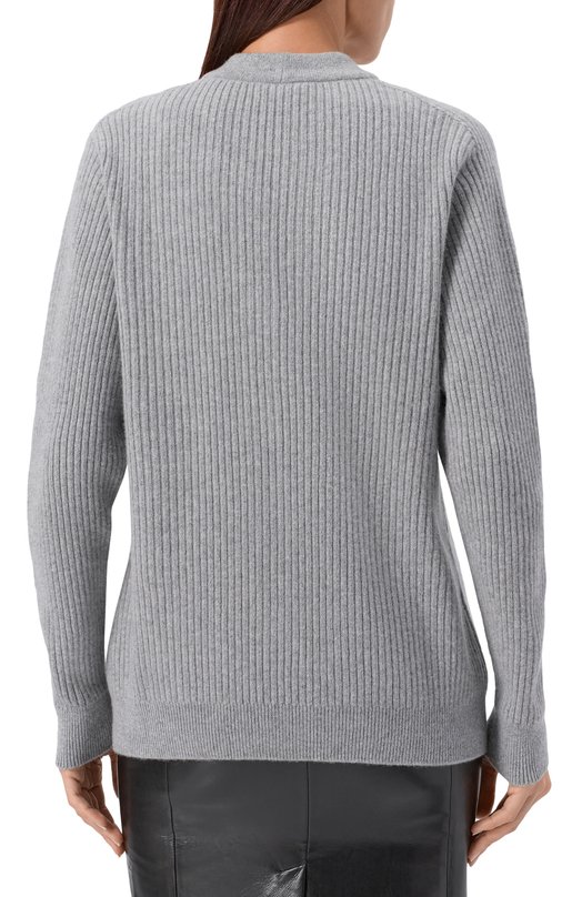 Кардиган из кашемира и шерсти Balmain FF0K0003/KJ17 Серый  FF0K0003/KJ17 Фото 4