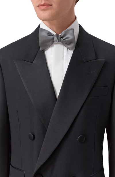 Галстук-бабочка из хлопка и шелка BRUNELLO CUCINELLI, арт. MR813S008, фото 2