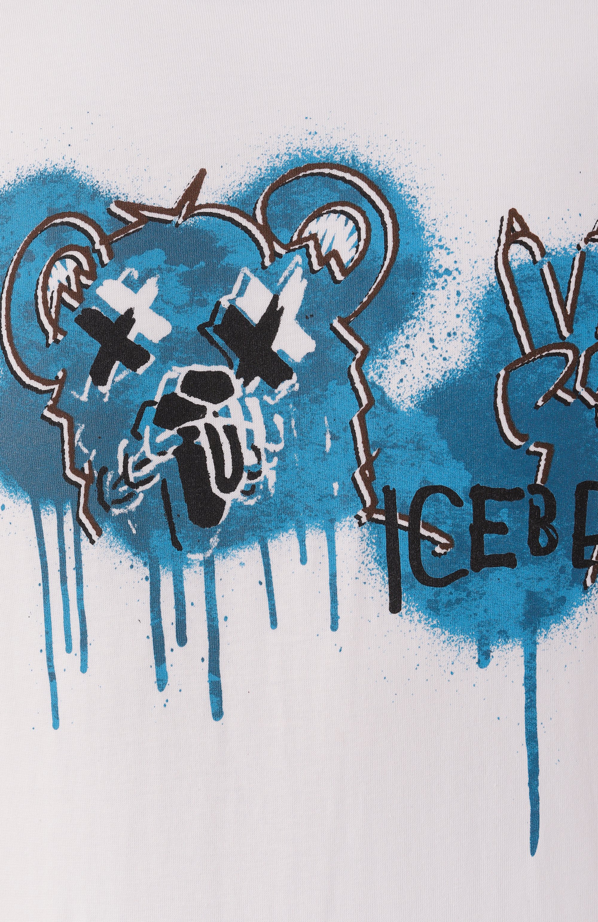 Хлопковая футболка ICEBERG белого цвета по цене 16450 руб., арт. F043/6306, фото 6 Хлопковая футболка ICEBERG, арт. F043/6306, фото 6