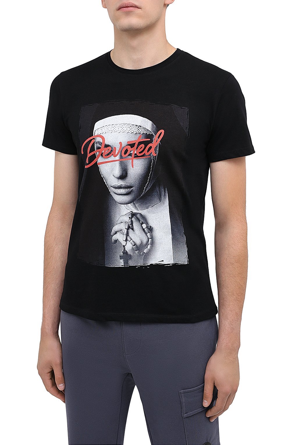 Хлопковая футболка BISIBIGLIO, арт. DEV0TED PRAY/PESANTE, фото 3