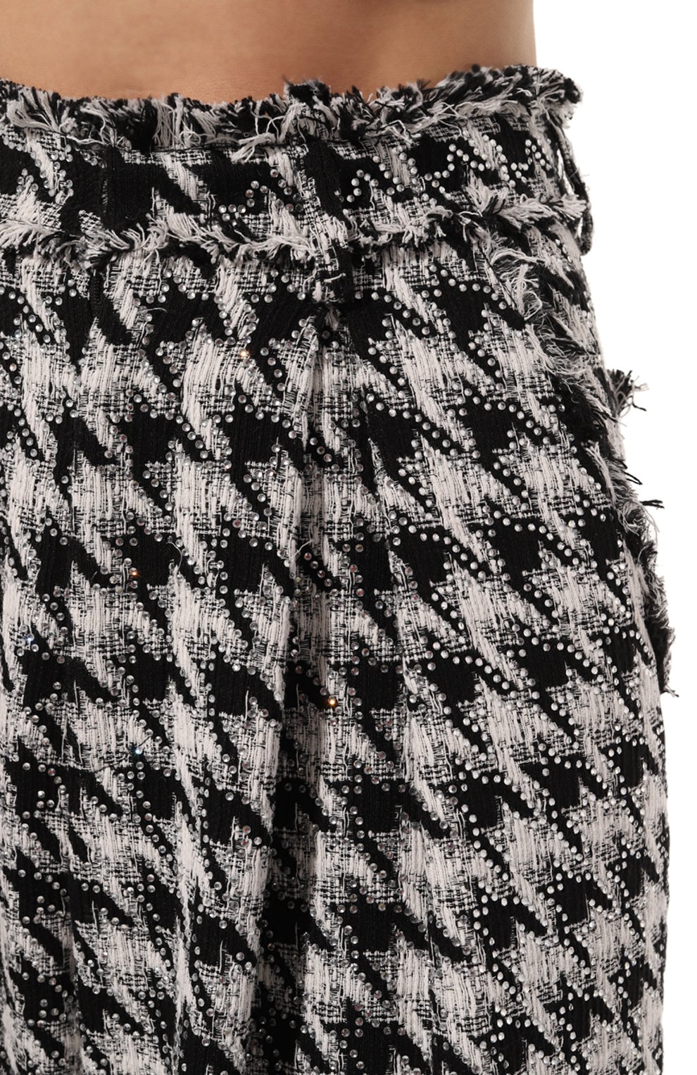 Твидовые брюки GIUSEPPE DI MORABITO черно-белого цвета по цене 170500 руб., арт. 02SSPA097C 02300, фото 5 Твидовые брюки GIUSEPPE DI MORABITO, арт. 02SSPA097C 02300, фото 5