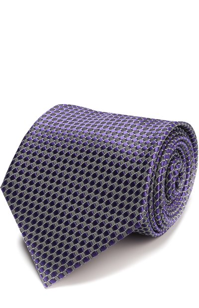 Мужской шелковый галстук с узором ZEGNA, арт. Z9D671XW