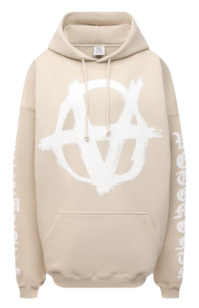Женский хлопковое худи VETEMENTS, арт. UE52TR460W 1601/W