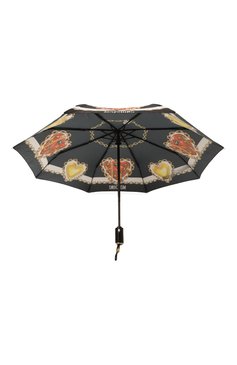Женский складной зонт MOSCHINO черного цвета, арт. 8951-0PENCL0SEA | Фото 3 (Материал: Металл, Текстиль, Синтетический материал; Нос: Не проставлено)
