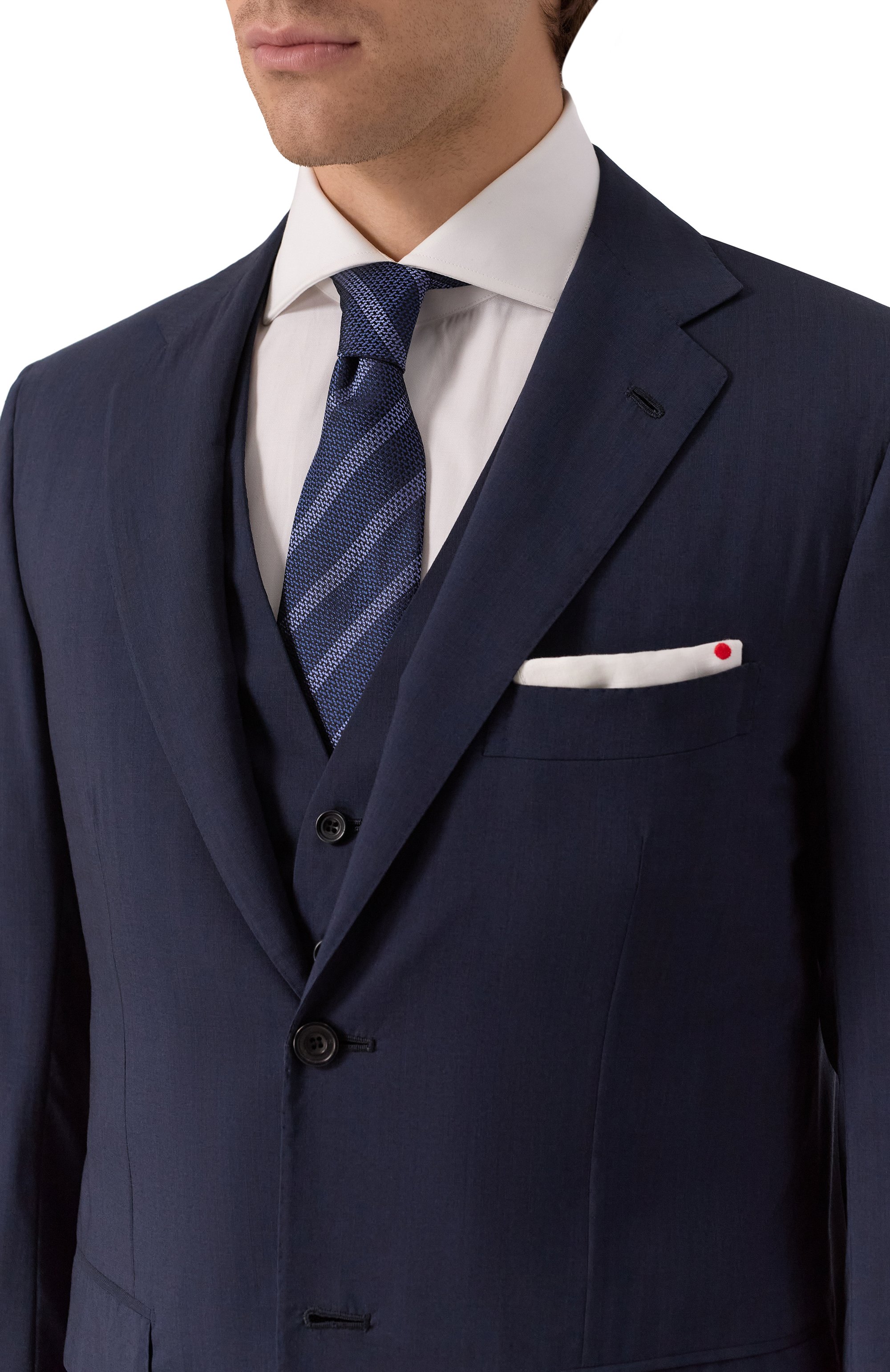 Шелковый галстук BRUNELLO CUCINELLI, арт. MI8860018, фото 2