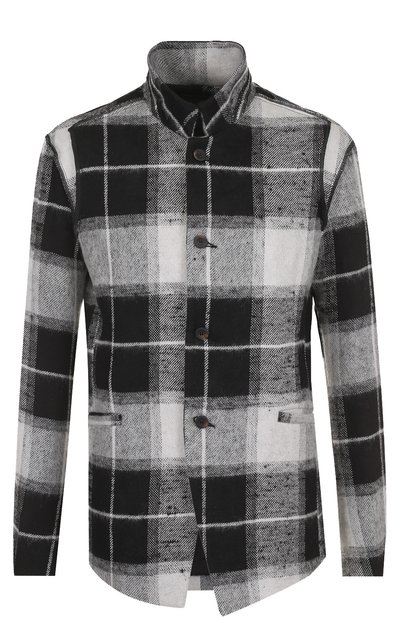 Однобортный пиджак из смеси льна и шерсти с воротником-стойкой LOST&FOUND, арт. M21.601.278, фото 1