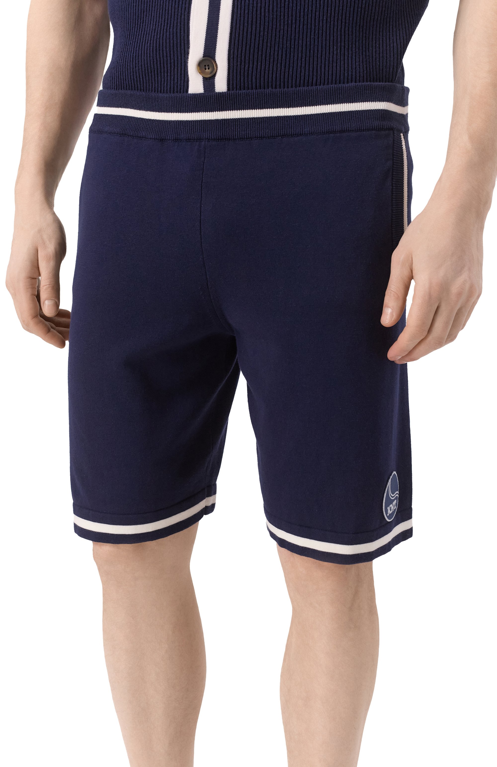 Хлопковые шорты KITON, арт. UMM064102, фото 3