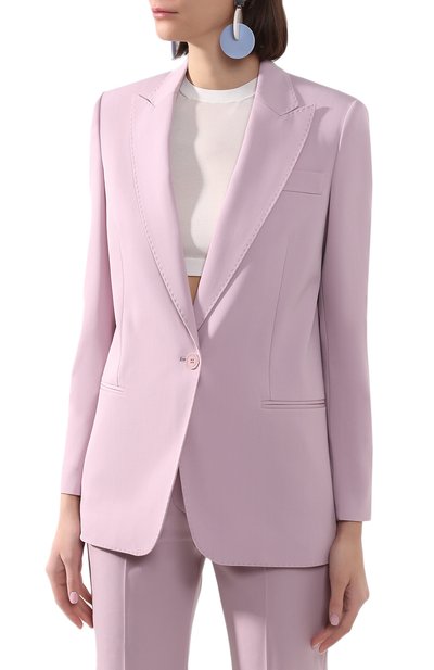 Шерстяной жакет STELLA MCCARTNEY сиреневого цвета по цене 119000 руб., арт. 600557/SNB48, фото 3 Шерстяной жакет STELLA MCCARTNEY, арт. 600557/SNB48, фото 3