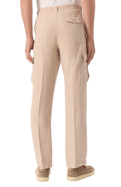 Льняные брюки-карго 120% LINO, арт. 32ALIM29DX/D943/000, фото 4