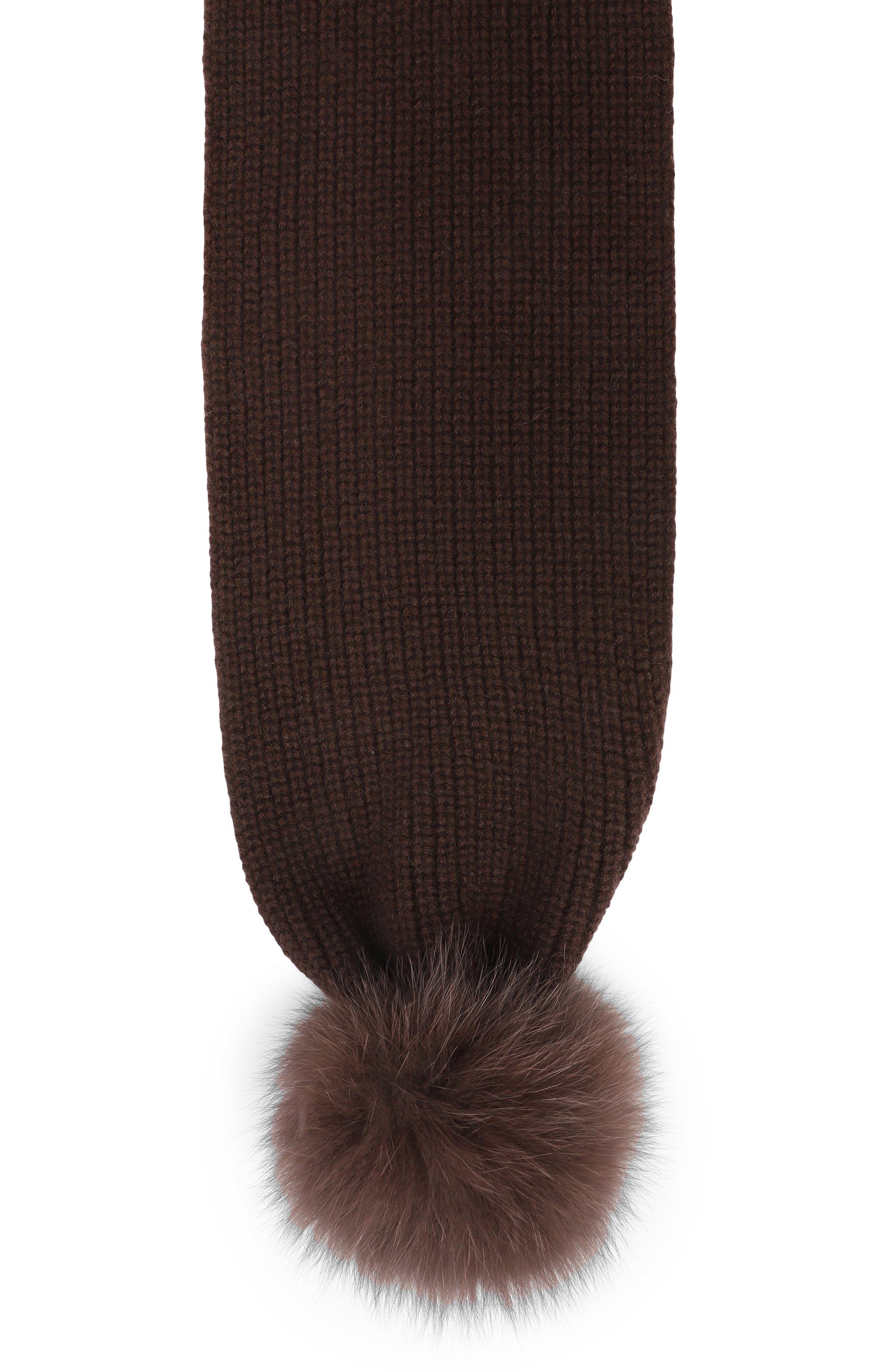 Кашемировый шарф YVES SALOMON ENFANT коричневого цвета по цене 30700 руб., арт. 24WEA011XXCARD, фото 3 Кашемировый шарф YVES SALOMON ENFANT, арт. 24WEA011XXCARD, фото 3