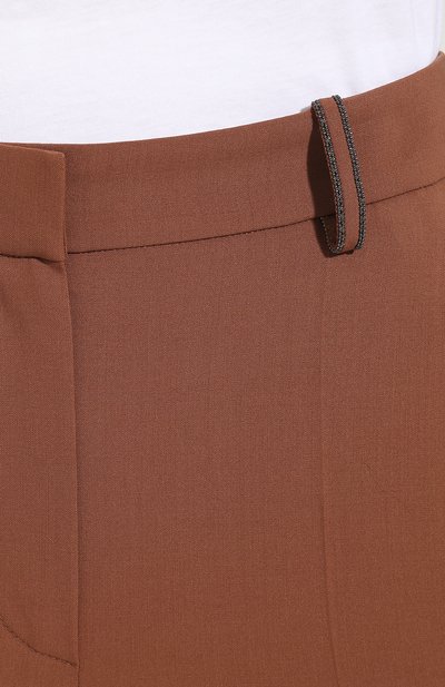 Шерстяные брюки со стрелками BRUNELLO CUCINELLI, арт. MA105P6673, фото 5