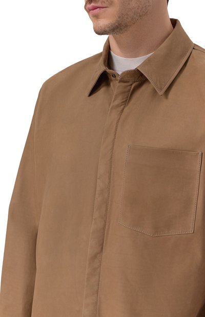 Кожаная рубашка MVST, арт. M26.2PM.L030/BABYCALF, фото 5