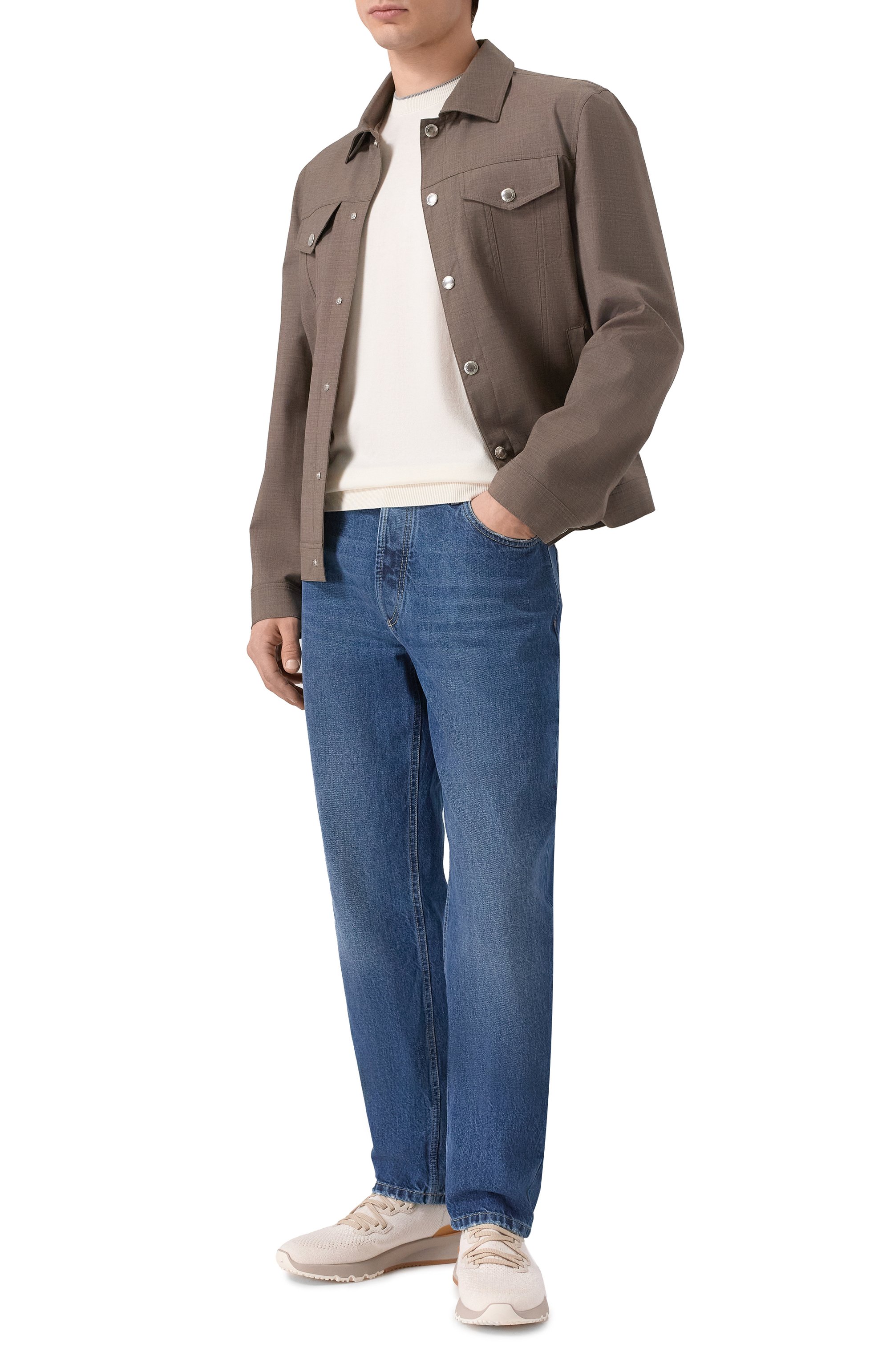 Джемпер из шелка и хлопка CORNELIANI, арт. 27M550/2725131, фото 2