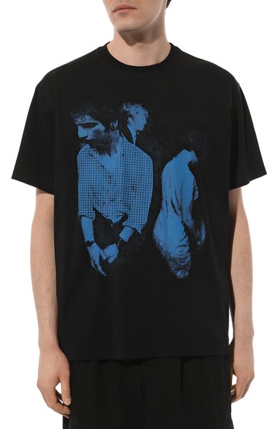 Хлопковая футболка BURBERRY, арт. 8071179, фото 3