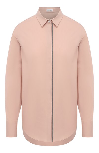 Женская хлопковая рубашка BRUNELLO CUCINELLI, арт. MP091MA906