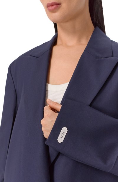 Шерстяной жакет N21 синего цвета по цене 110000 руб., арт. L011/3016, фото 5 Шерстяной жакет N21, арт. L011/3016, фото 5