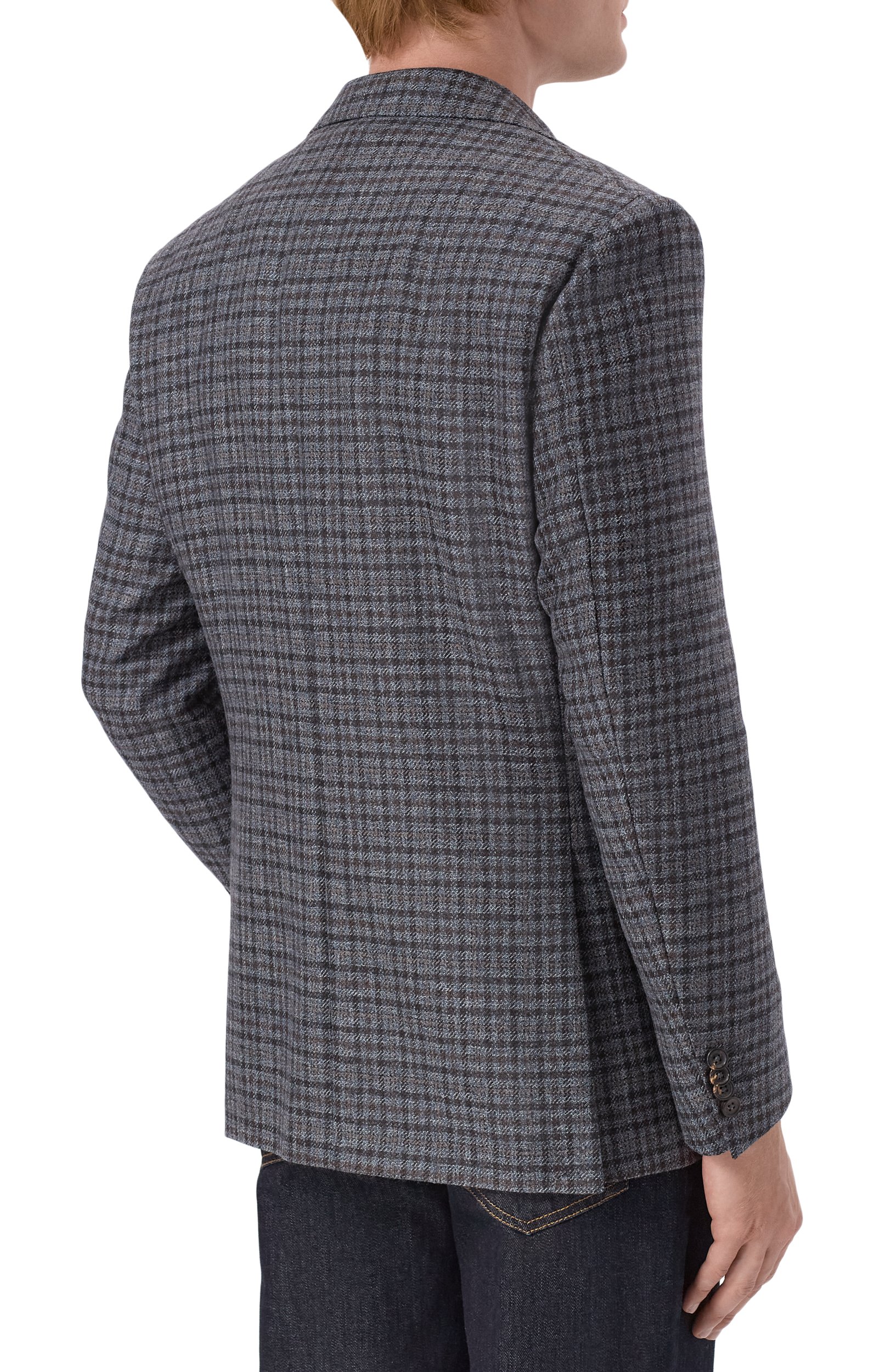 Шерстяной пиджак CORNELIANI темно-синего цвета по цене 127500 руб., арт. 286008/2A16226, фото 4 Шерстяной пиджак CORNELIANI, арт. 286008/2A16226, фото 4