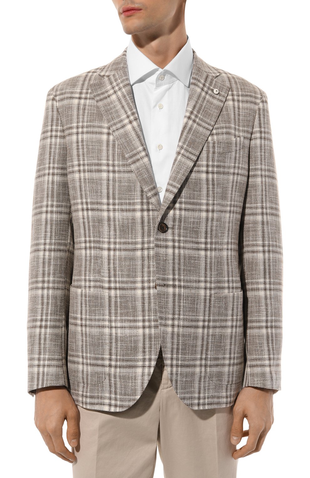 Пиджак из хлопка и льна L.B.M. 1911, арт. 2652/42359, фото 4