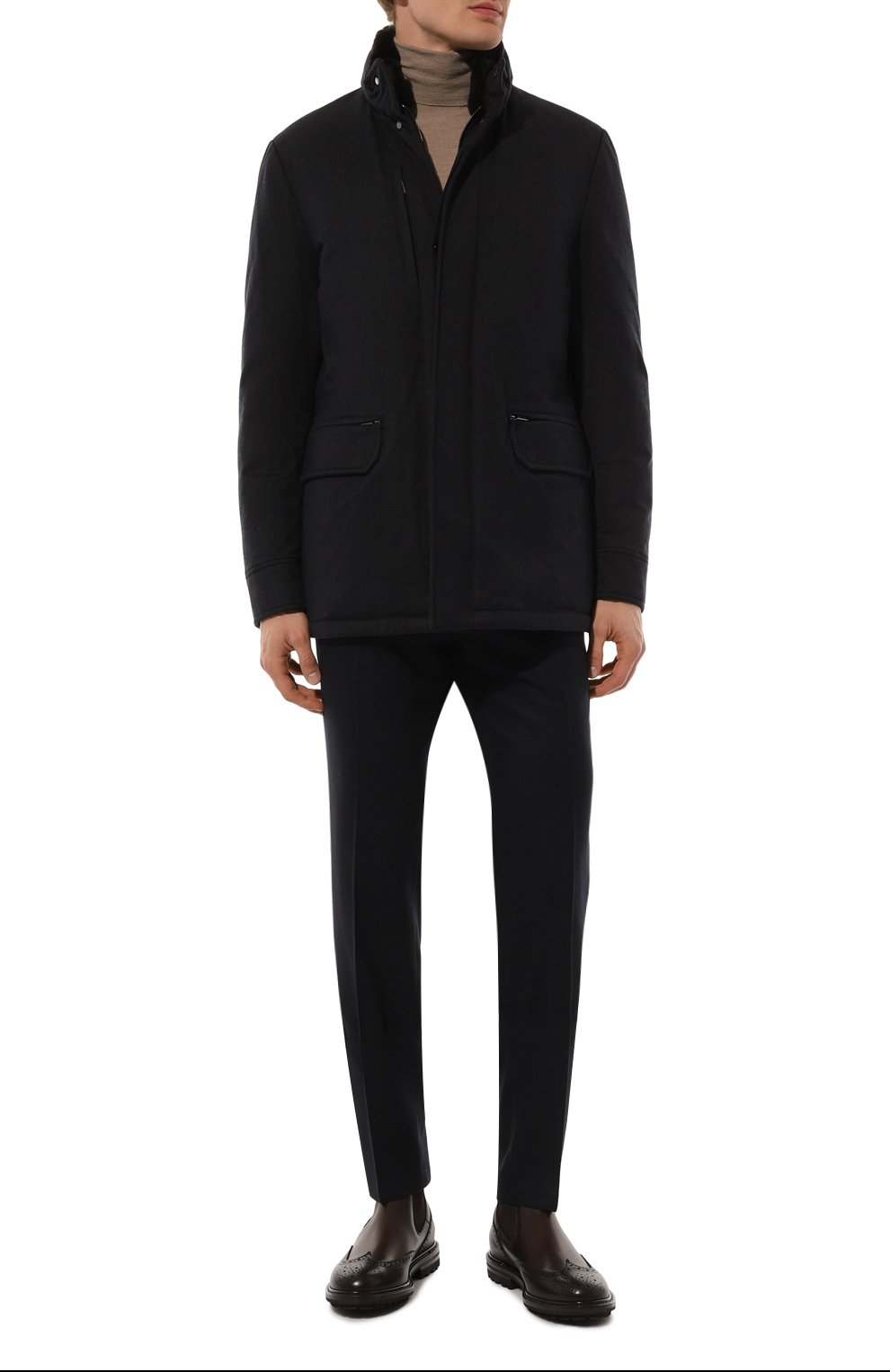 Куртка bernier-fur-ild с воротником из нутрии MOORER, арт. BERNIER/FUR-ILD, фото 2