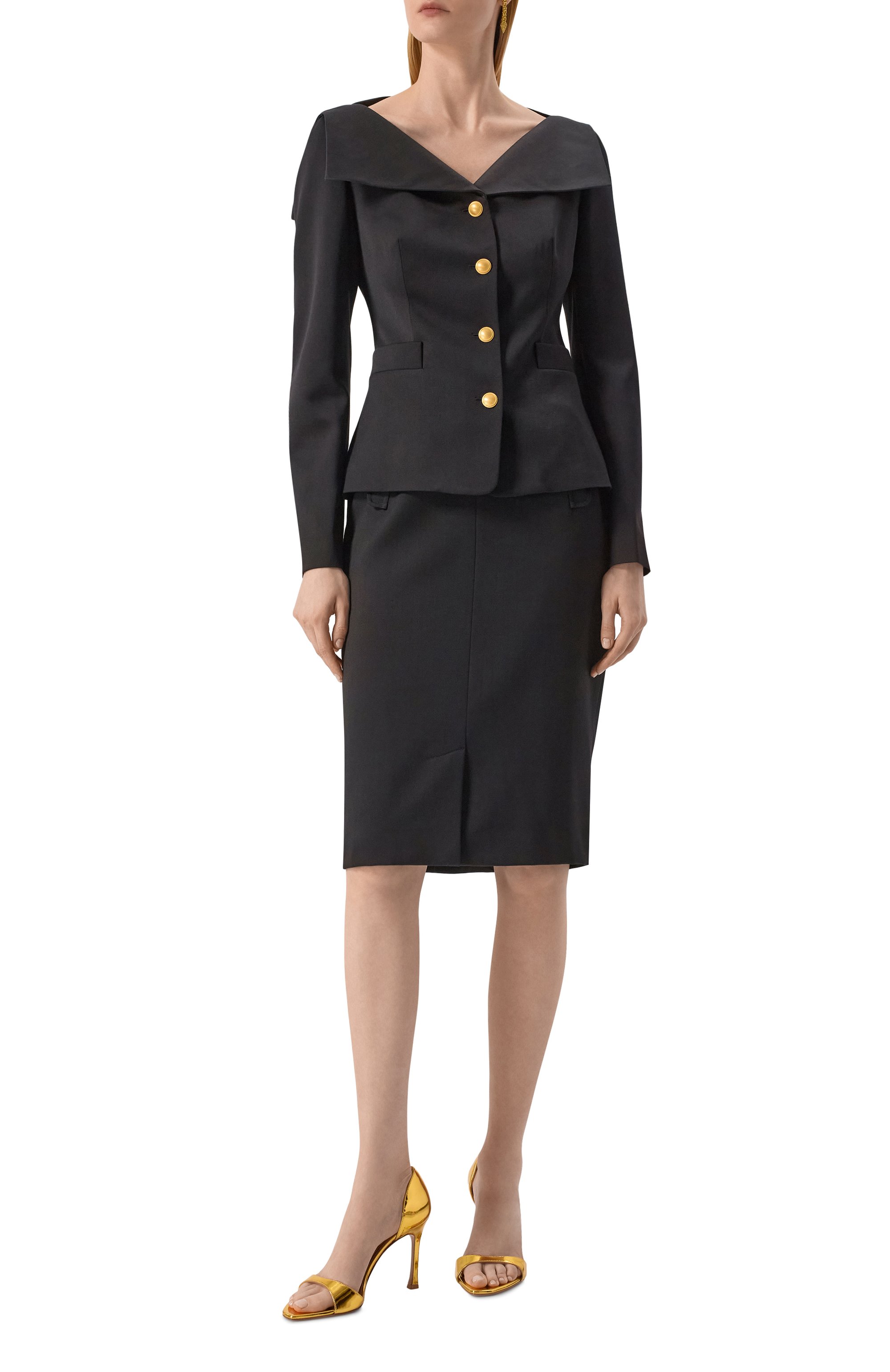 Кожаные босоножки agnese 95 AMINA MUADDI, арт. AGNESE SANDAL/MIRR0R, фото 2