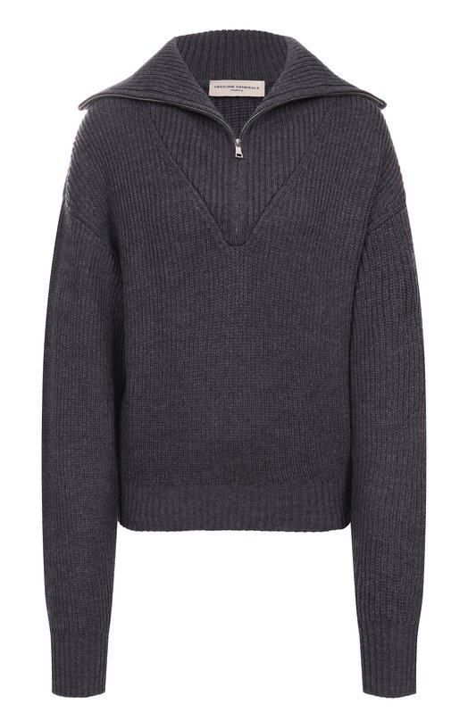 Шерстяной свитер Officine Generale W25WKNT313 Серый W25WKNT313