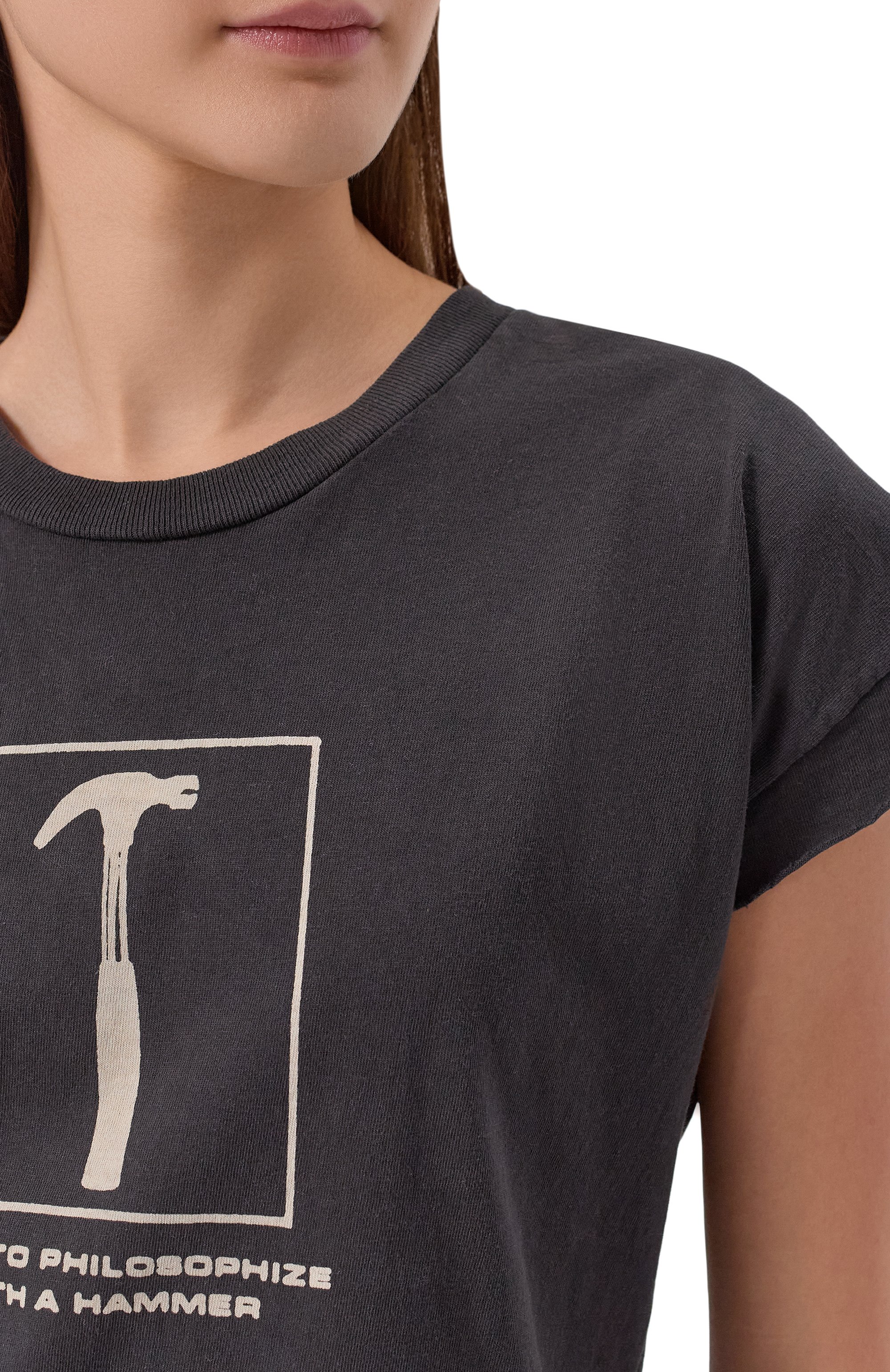 Хлопковая футболка ENFANTS RICHES DEPRIMES черного цвета по цене 88550 руб., арт. 120-564/C0TT0N, фото 5 Хлопковая футболка ENFANTS RICHES DEPRIMES, арт. 120-564/C0TT0N, фото 5