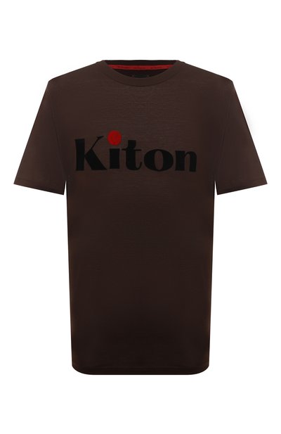 Мужская хлопковая футболка KITON, арт. UMK049035HE