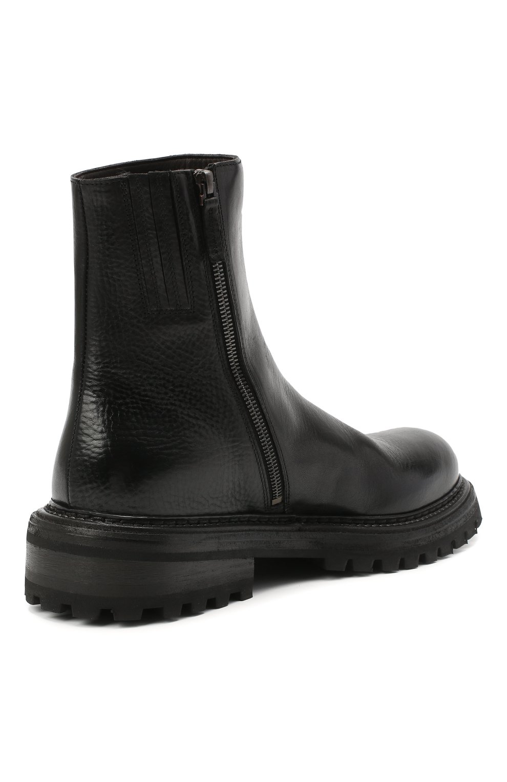 Кожаные сапоги MARSELL черного цвета по цене 112500 руб., арт. MM4026/PELLE V0L0NATA, фото 4 Кожаные сапоги MARSELL, арт. MM4026/PELLE V0L0NATA, фото 4